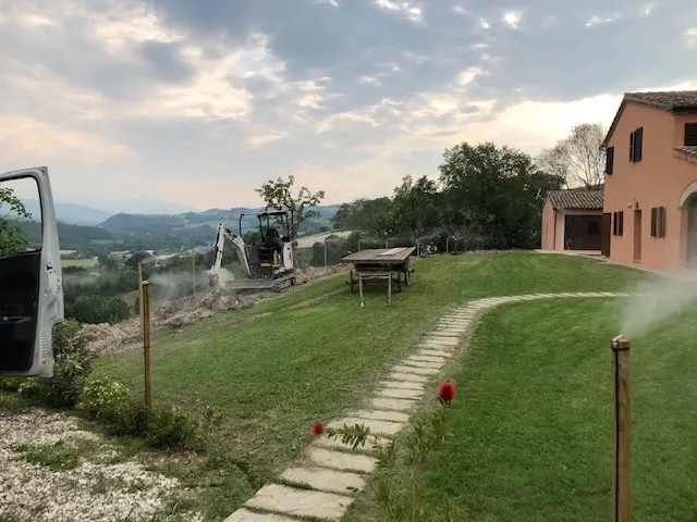 impianto di disinfestazione fisso realizzato da Azienda Agricola Green Garden